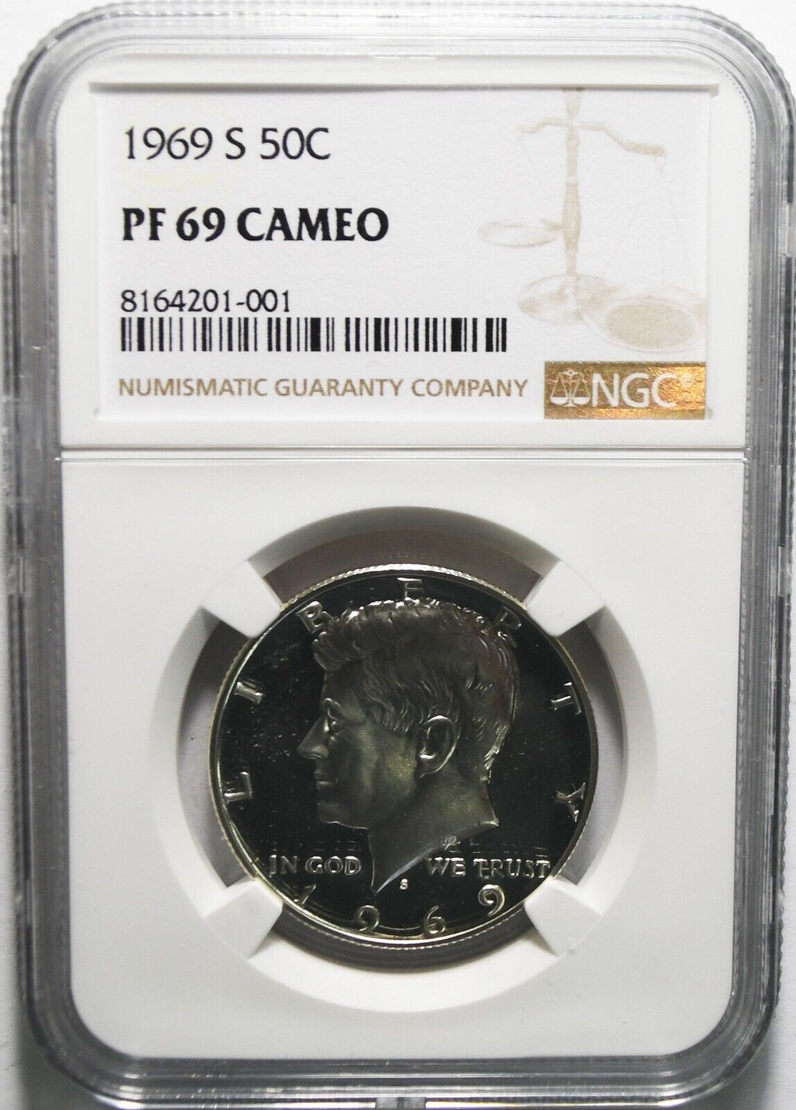 1969 S 50c Kennedy Silver Half Dollar Proof PF69 Cameo Gem Uncirculated NGC