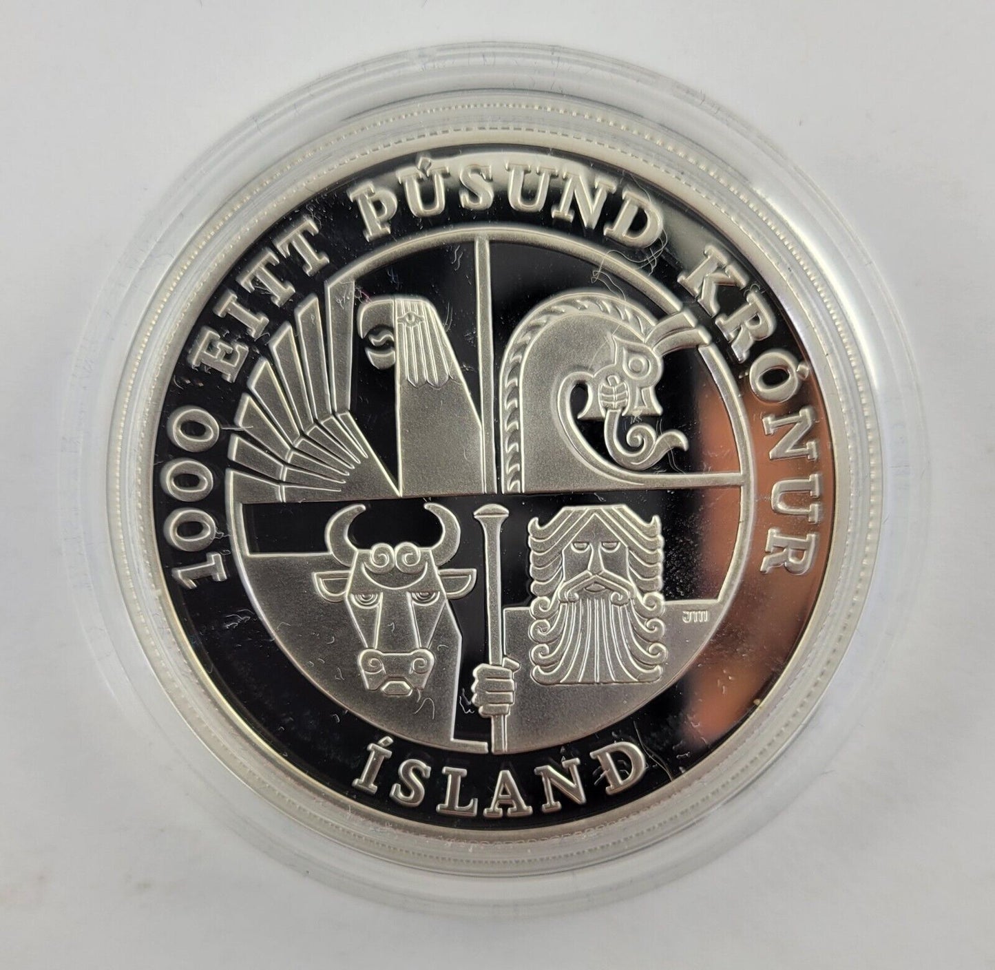2000 Leif Ericson Millennium Commemorative Two Coin Proof Silver Set