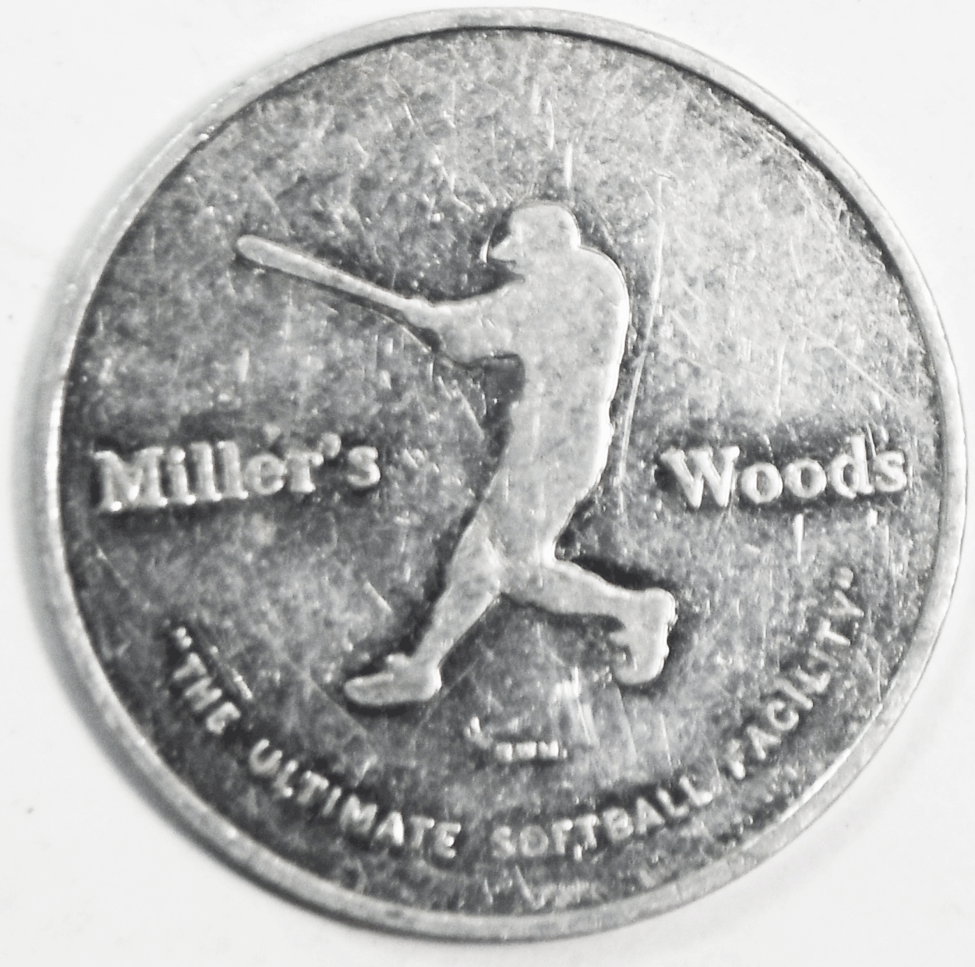 Miller's Woods Softball Facility Trade Token Kansas City 31mm Aluminum Medal