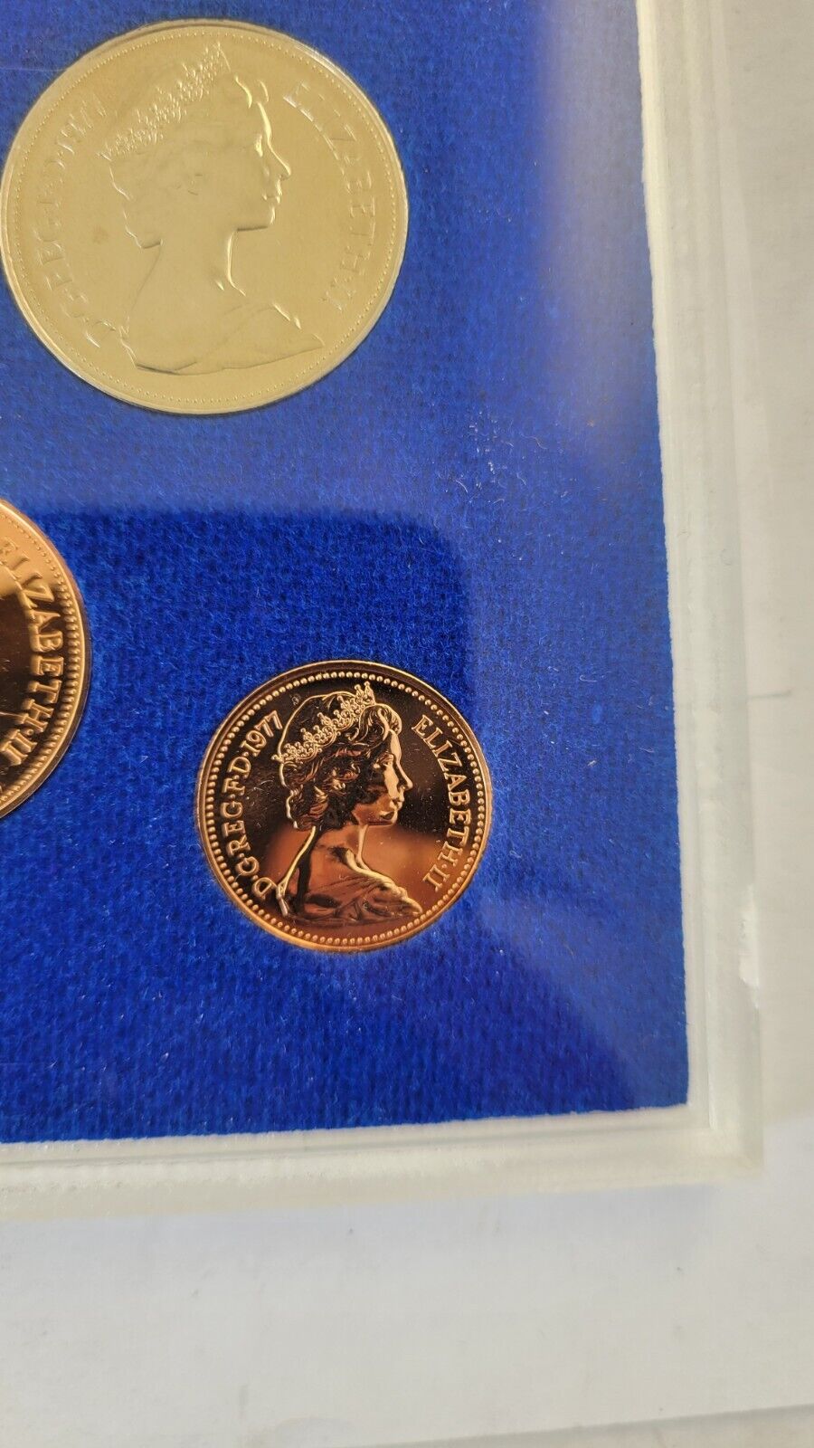 1977 Coinage Of Great Britain And Northern Ireland Set 7pc. Royal Mint