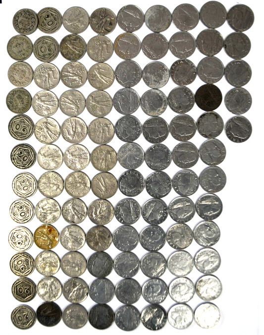 101pc Italy 20 Centesimi 1894-1943 Italian Coins