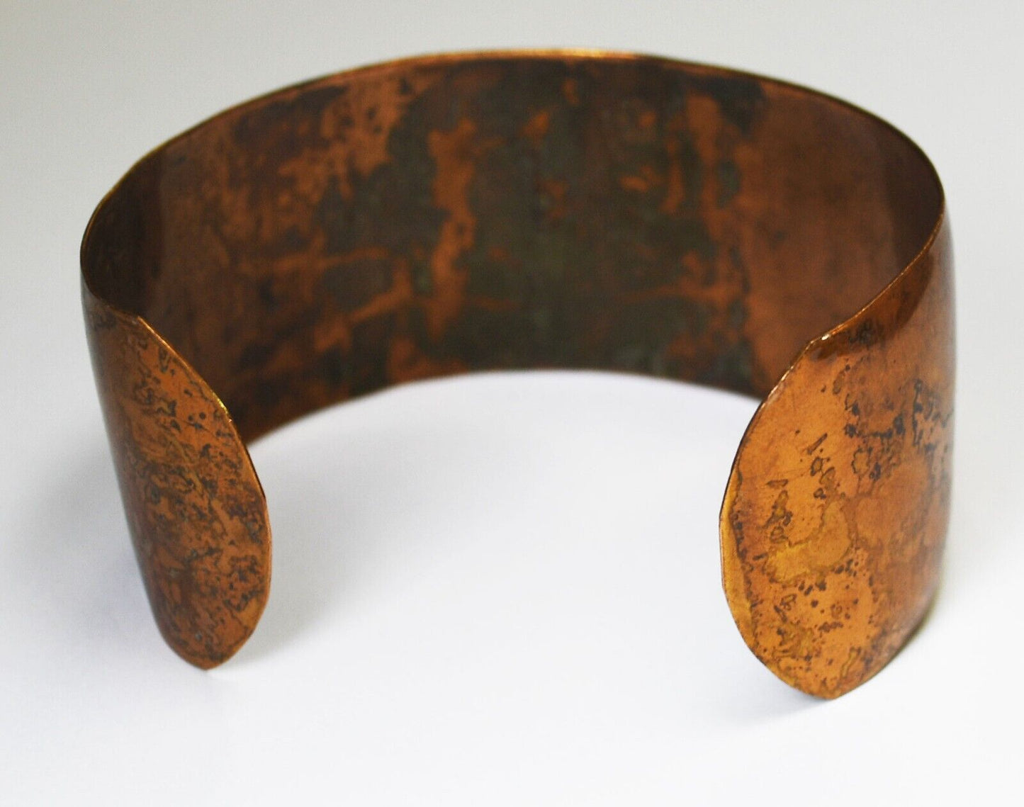 Copper Brass Mexico Mule Donkey MOP Cuff Bracelet 30mm 7" Wrist