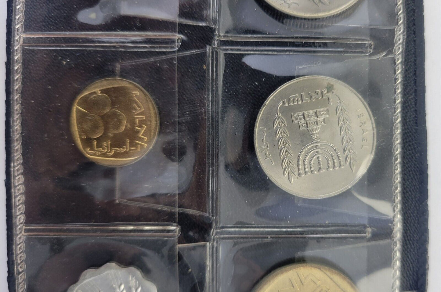 1963 Uncirculated Coins of Israel Six Coin Set w/inverted Agurah Coin