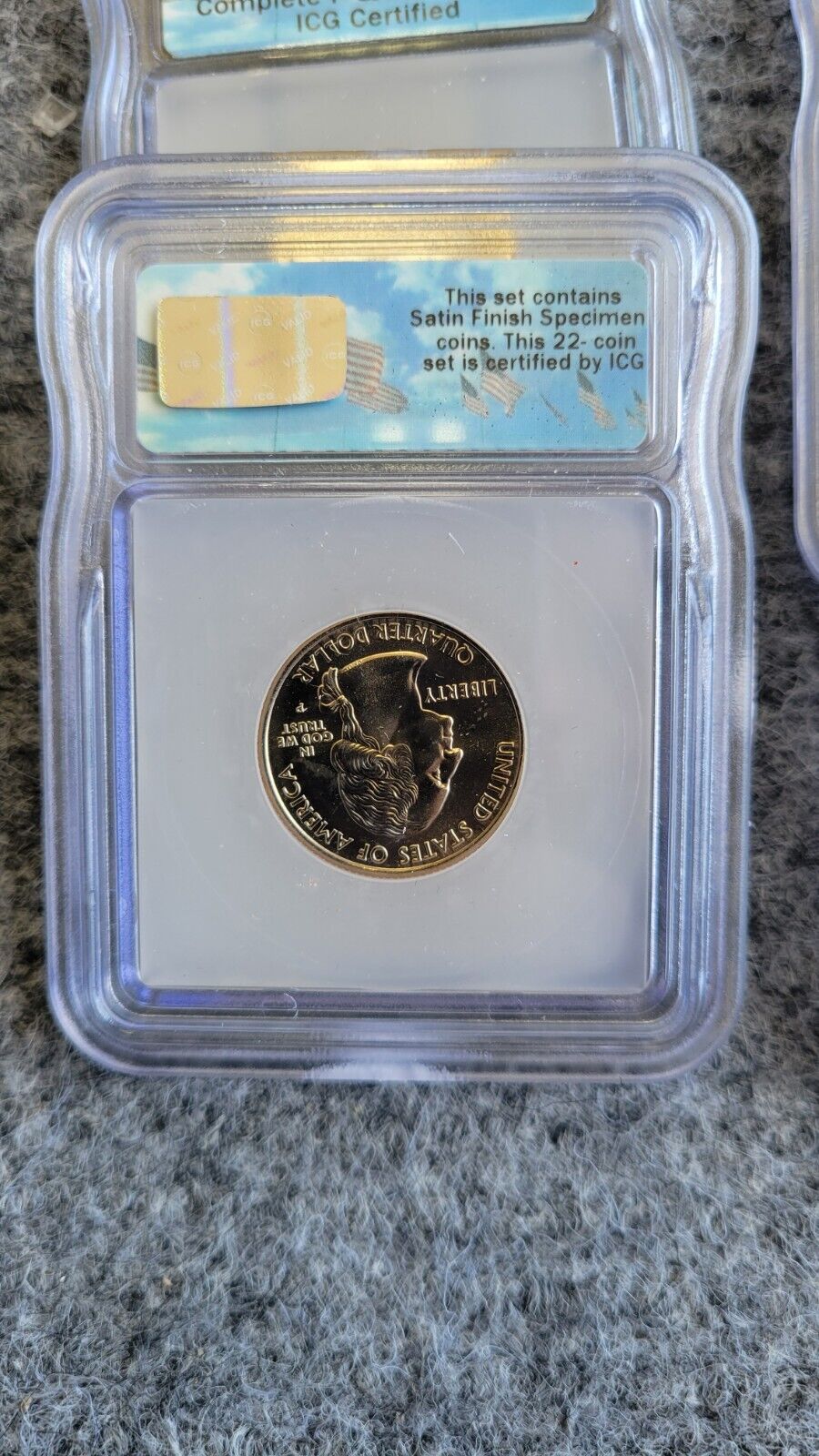 2005-P & D Satin ICG SP69 Set Sacagawea, Cent, Dime, Half, Quarter, Nickel 22pc