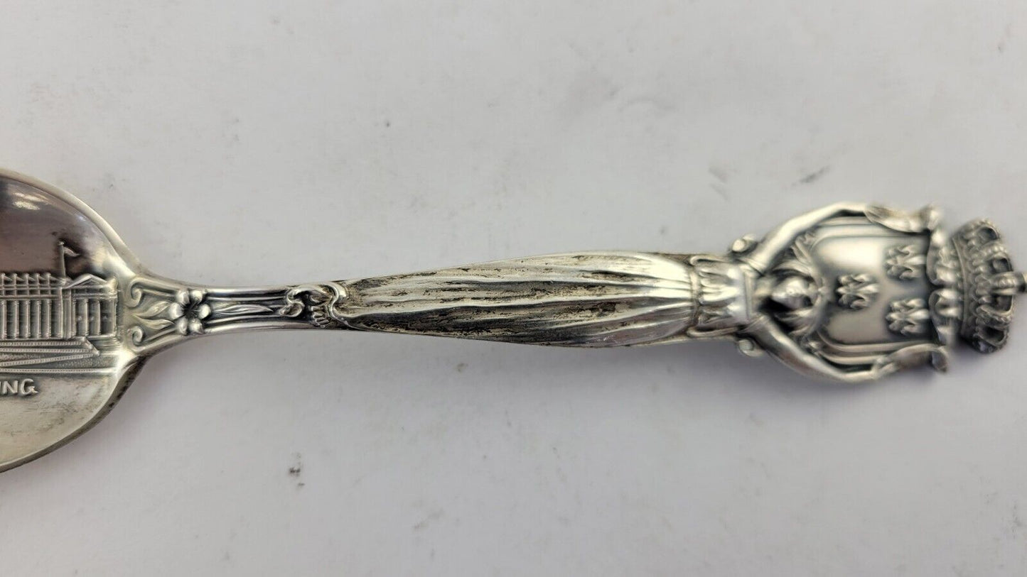 Sterling Souvenir Spoon 6 1/2" St. Louis MO U.S. Government Building .84oz.