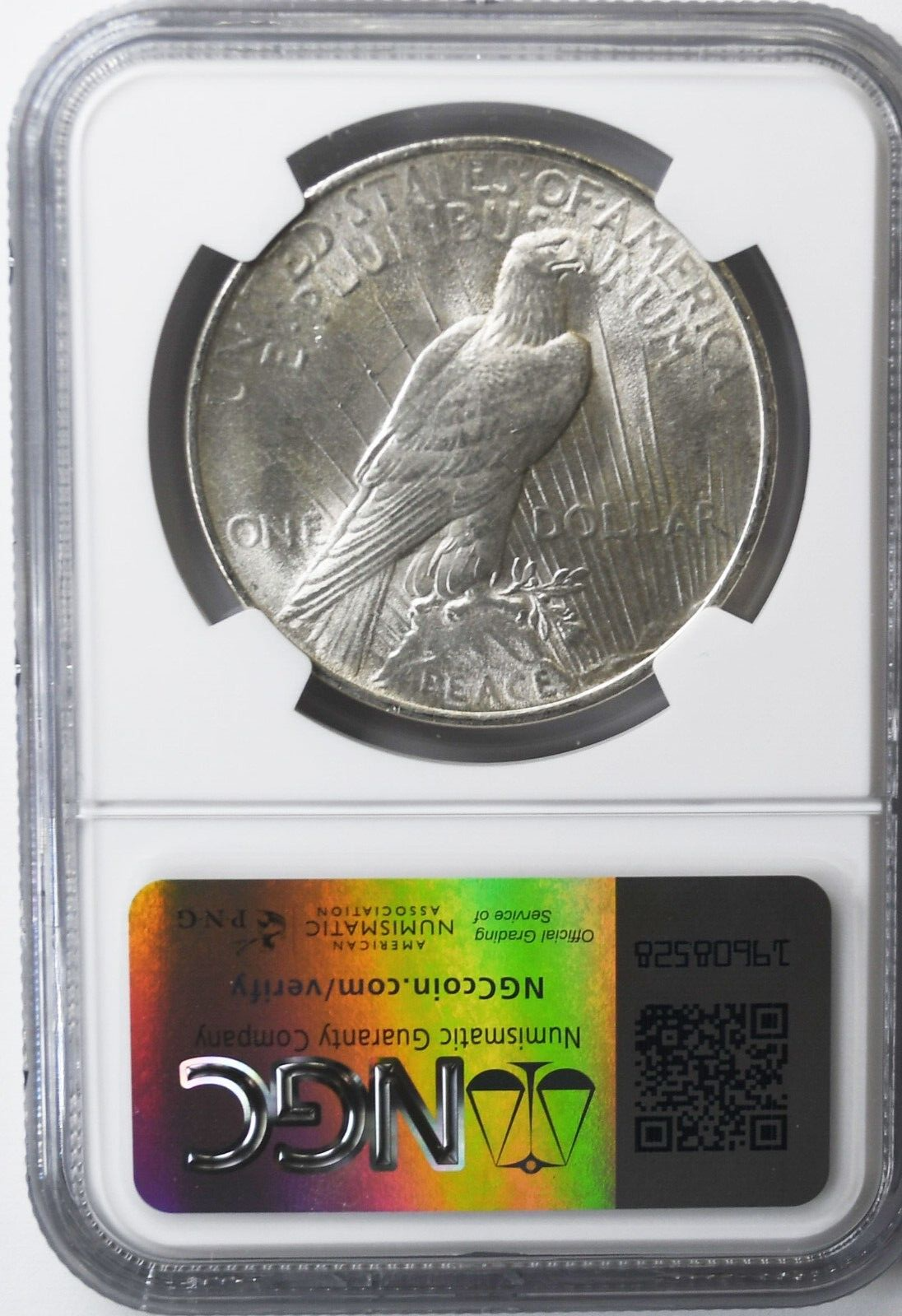 1924 $1 Peace Silver One Dollar US NGC MS62 Philadelphia