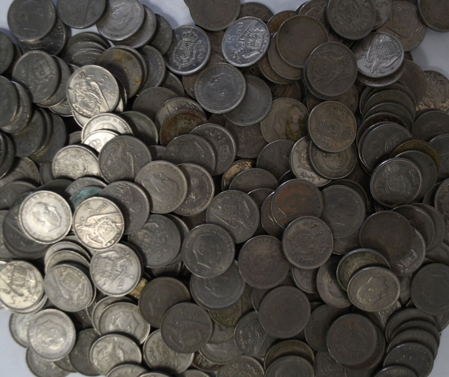 294pc Spain 5 Five Pesetas Coins Lot 1950's 1980's