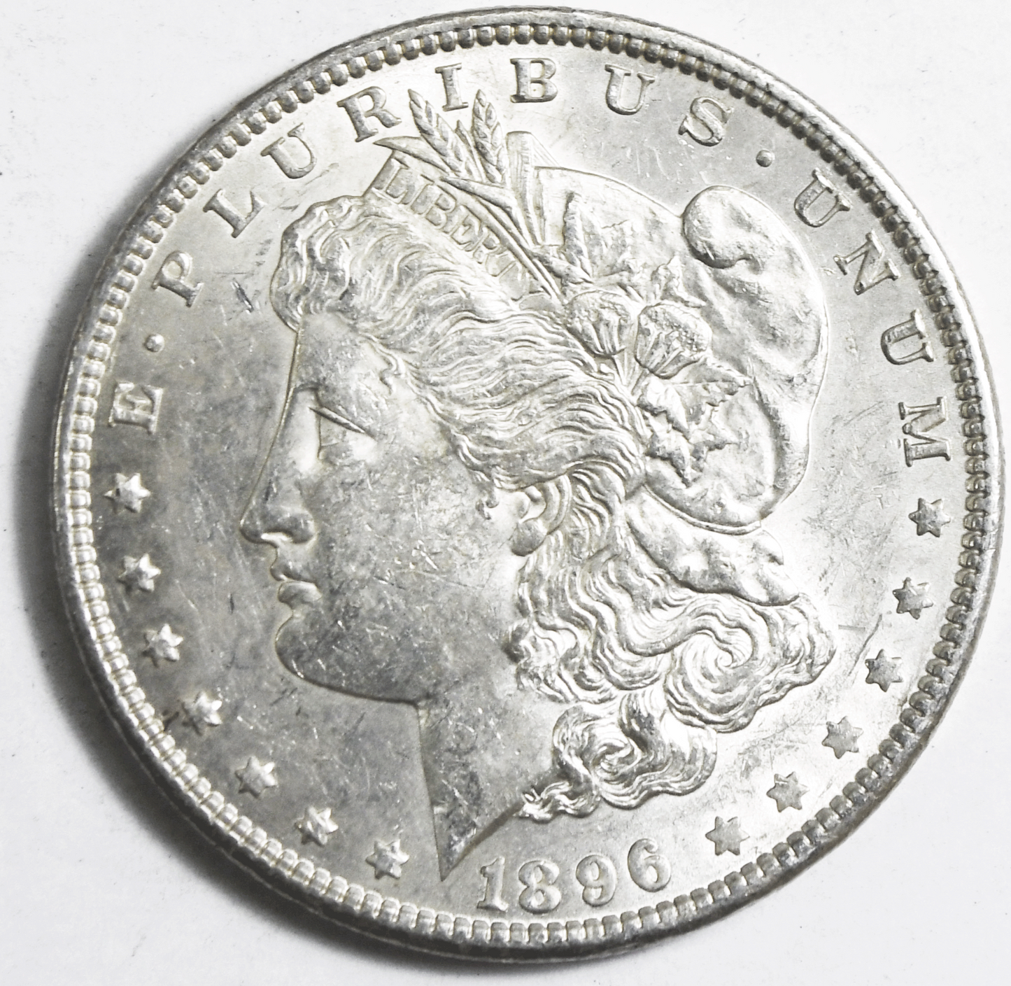 1896 $1 Morgan American Silver One Dollar US Philadelphia AU