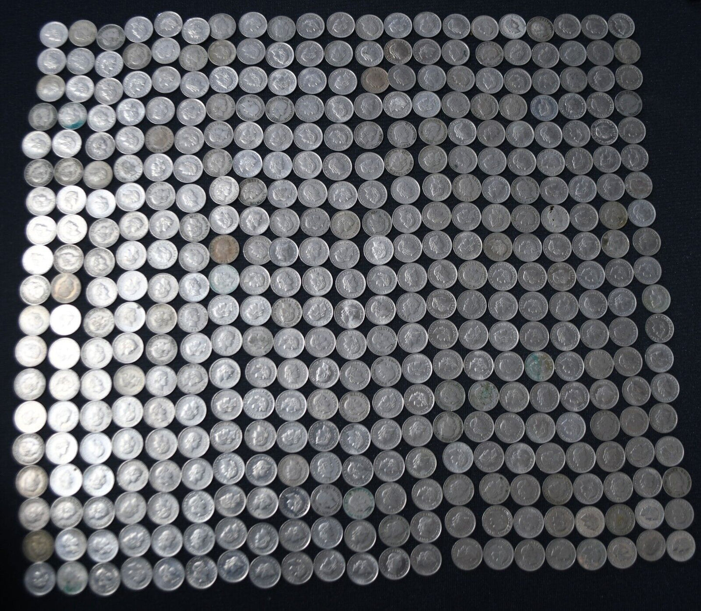 399pc Switzerland 10 Rappen Coin Lot 1882-1999