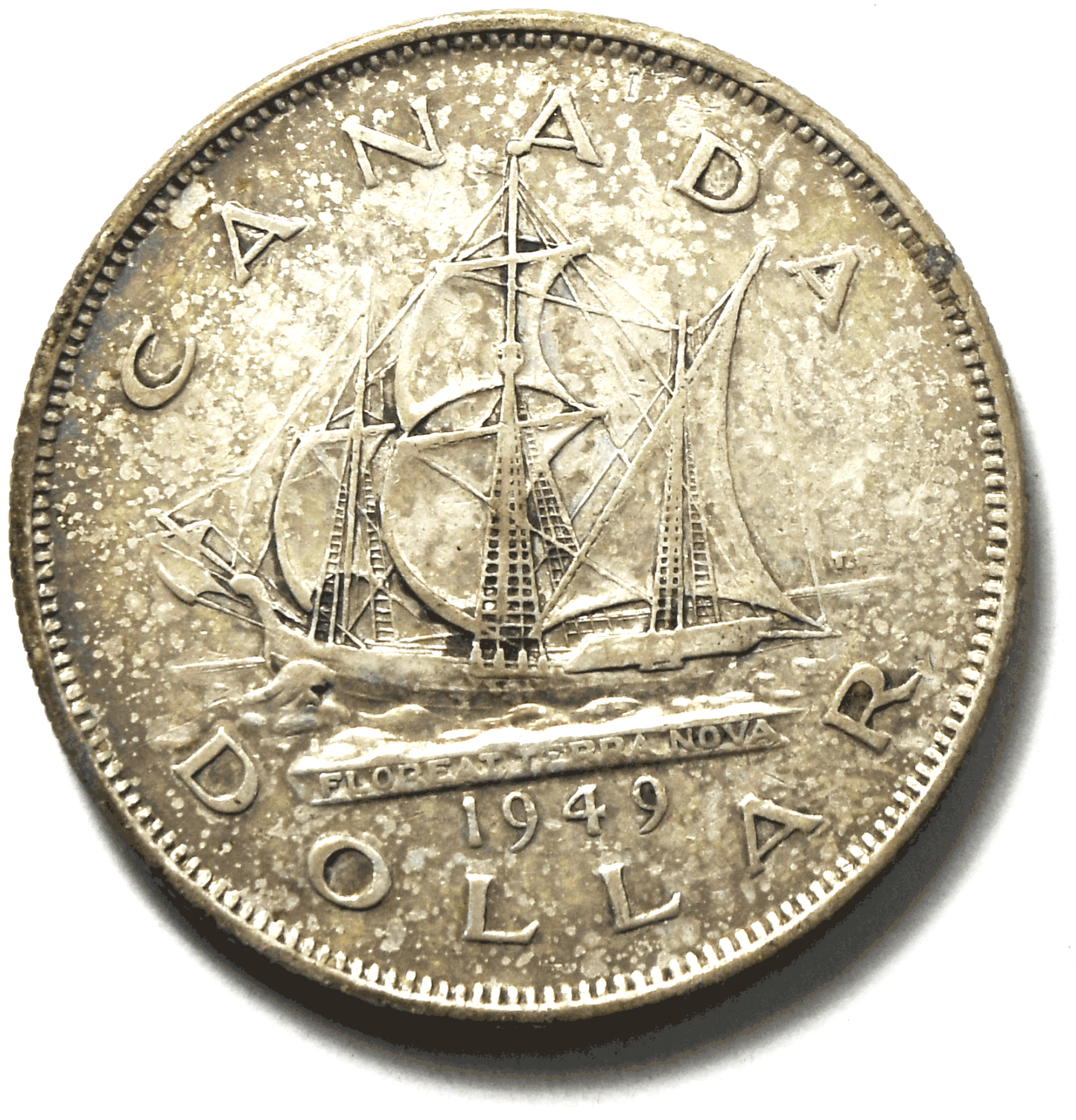 1949 $1 Canada Silver One Dollar KM#47   Low Mintage