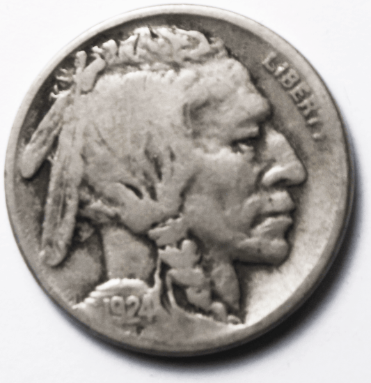 1924 S 5c Buffalo Nickel Five Cents San Francisco