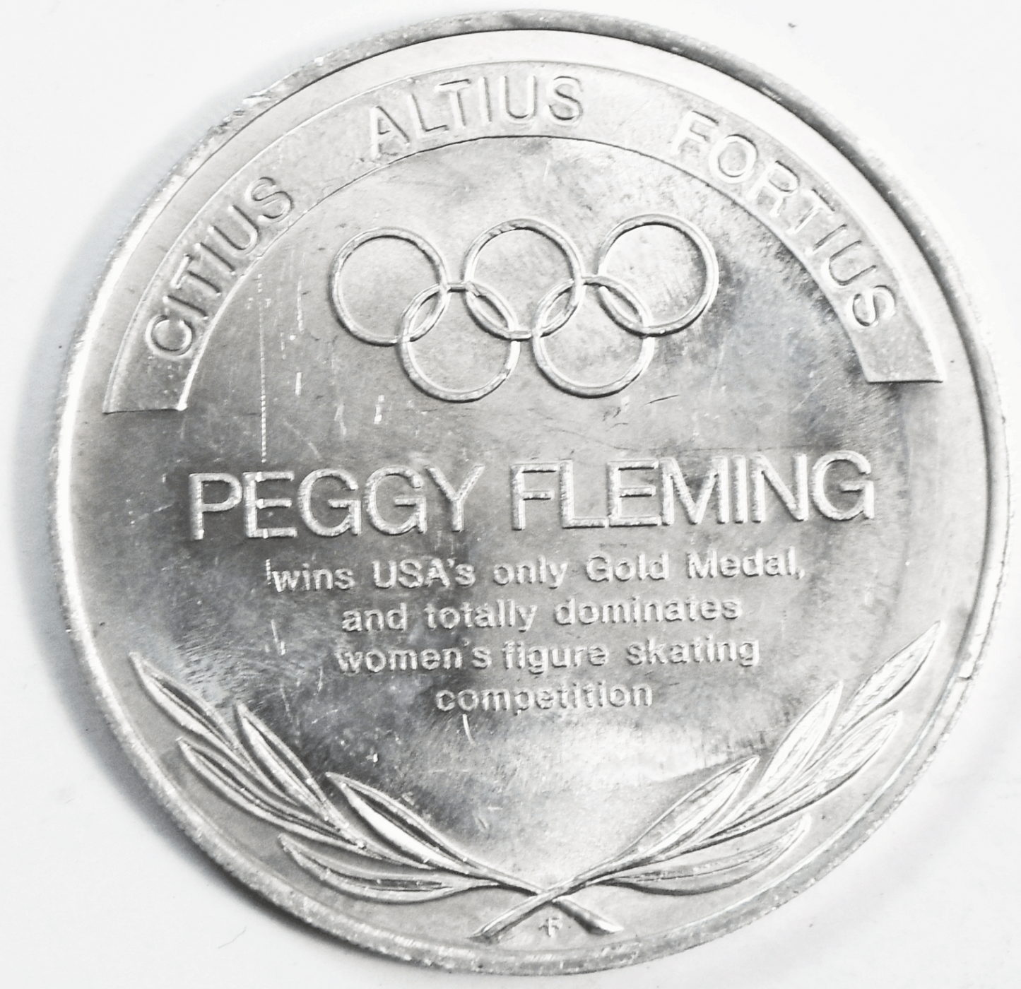 Peggy Fleming USA Medal 38mm Olympic Gold Medal Figure Skating 39mm