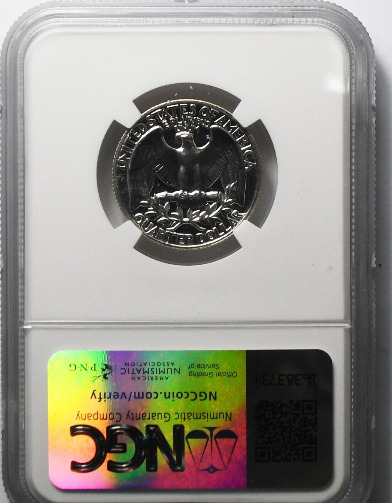 1958 25c Washington Proof Silver Quarter Dollar NGC PF67
