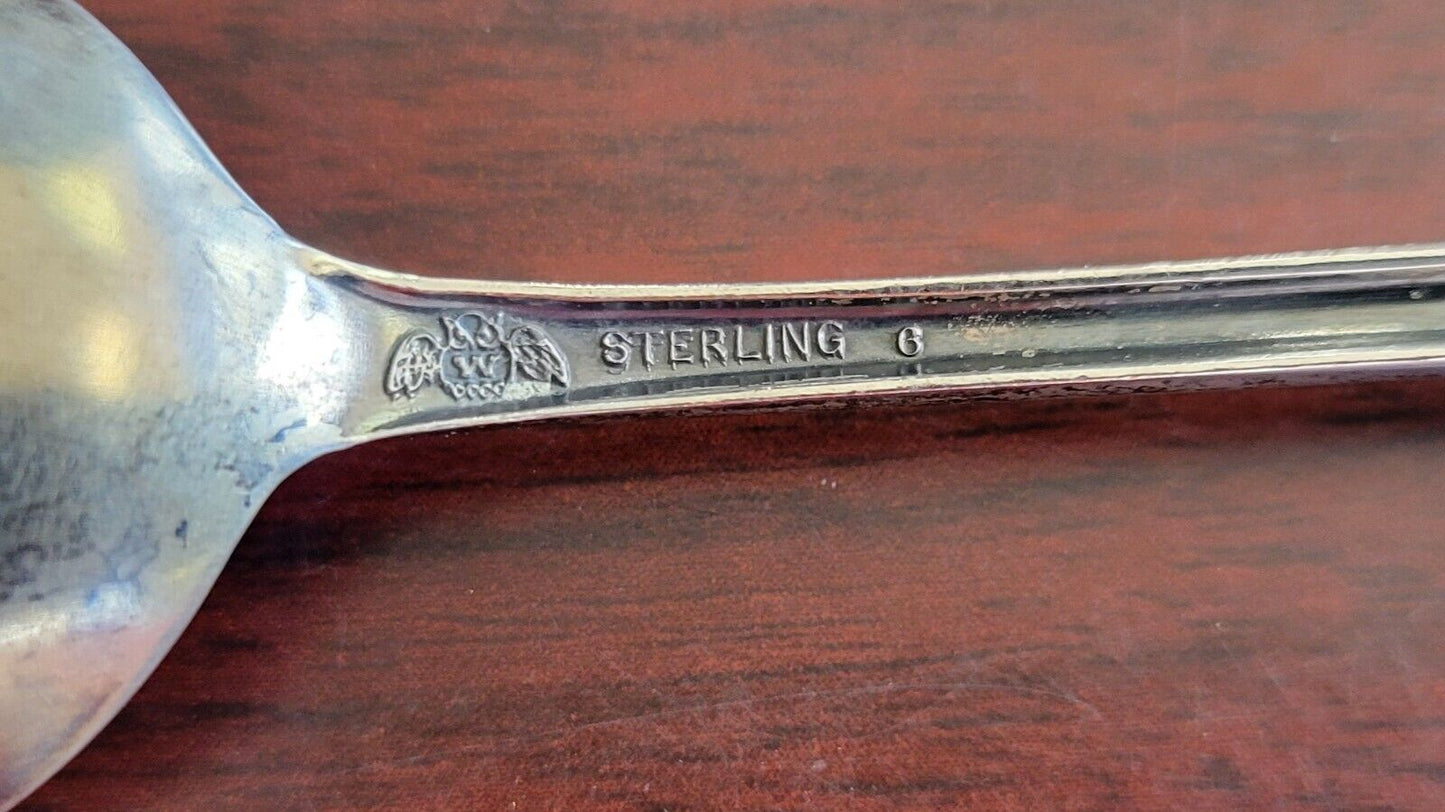F.H.N.S School Buildings Hays Kansas Sterling Souvenir Spoon 5 5/8" .55oz.