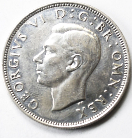 1939 Great Britain Half 1/2 Crown KM# 856 Silver Coin