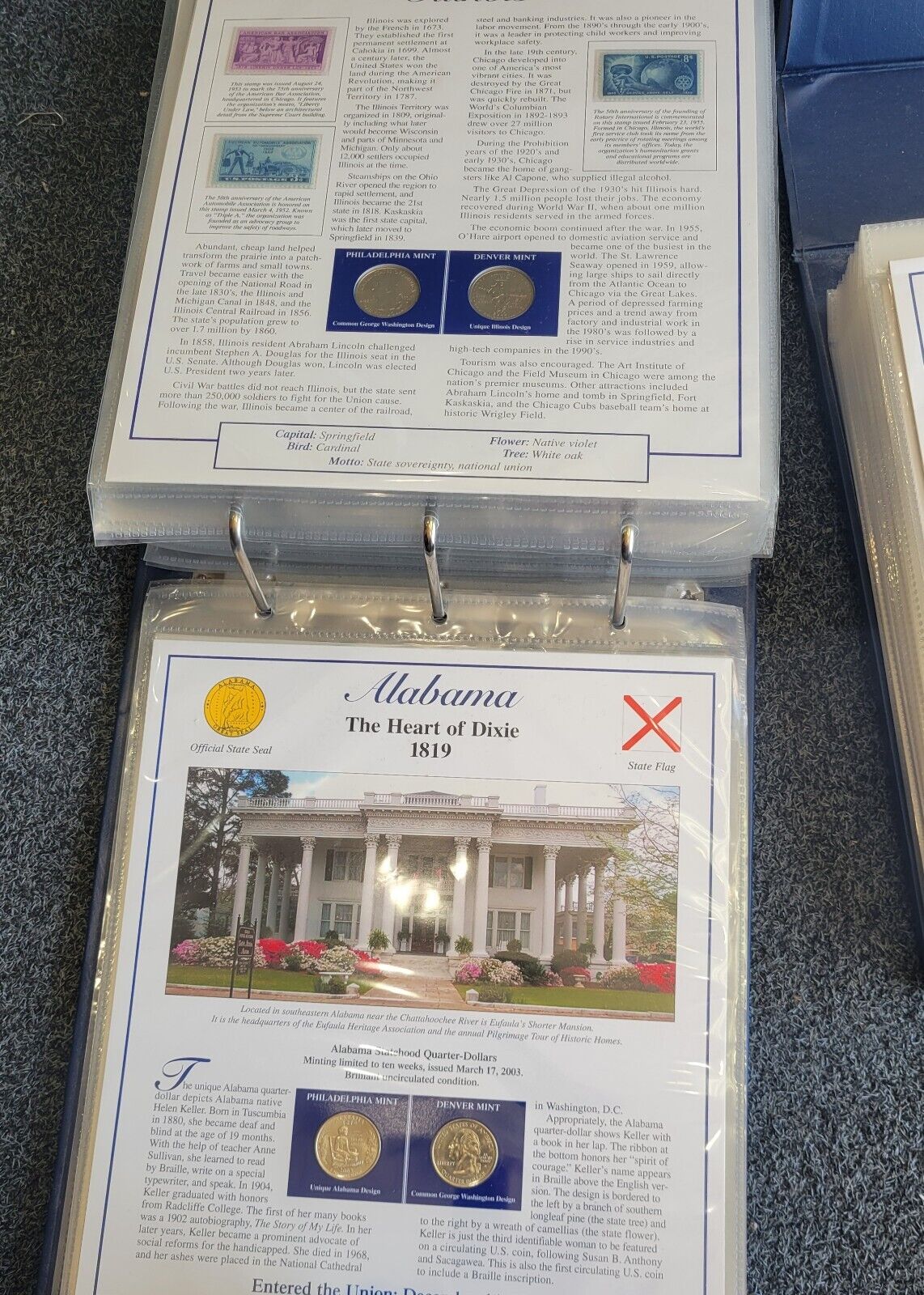 Statehood Quarters Collection, Complete Vol 1 & 2 Postal Commemorative Society