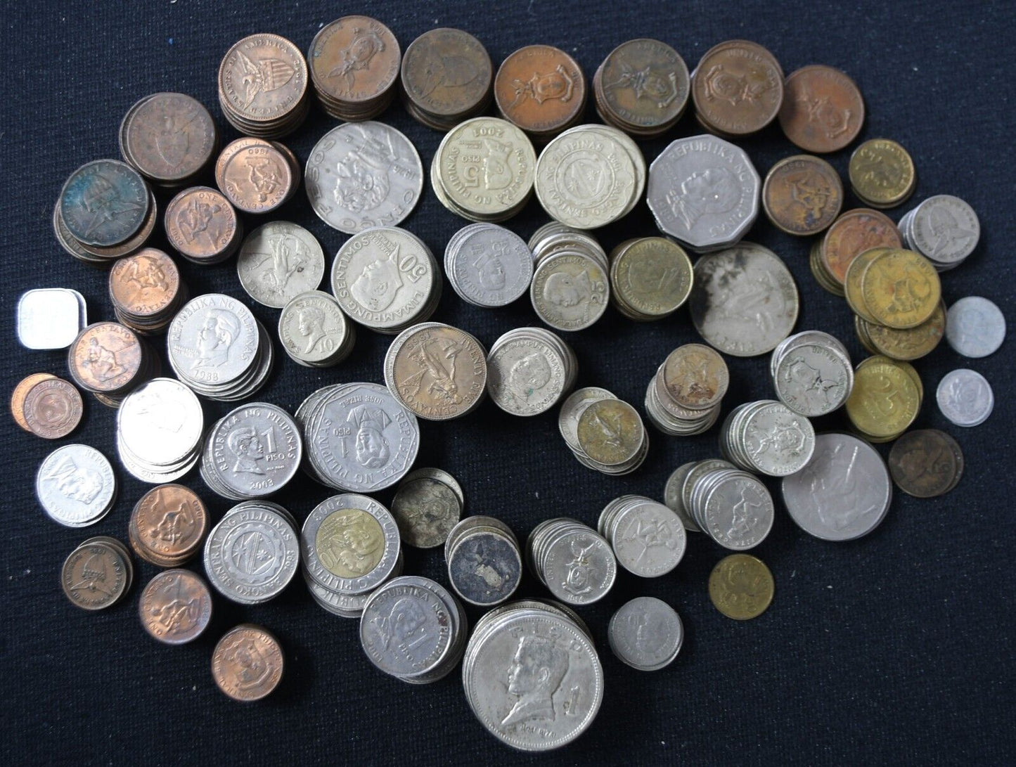 514pc  Philippines Coins 1/2 1 5 10 Centavos Sentimos 1 5 10 Peso Piso 1905-2011