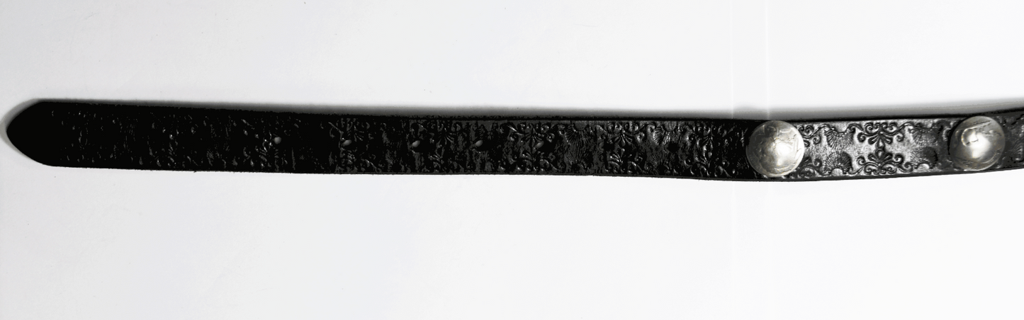 Sterling Rosco Scott Turquoise 76mm x 57mm Buckle 23mm 40" Buffalo 5c Belt