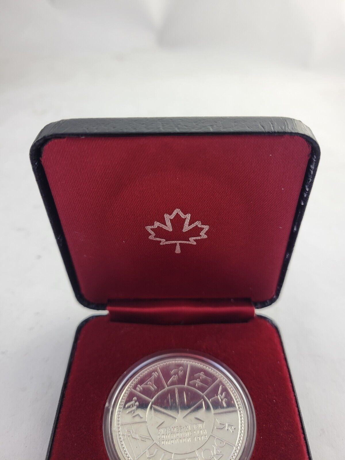 1978 Canada XI Commonwealth Games Edmonton Commemorative Dollar .500 Silver Box