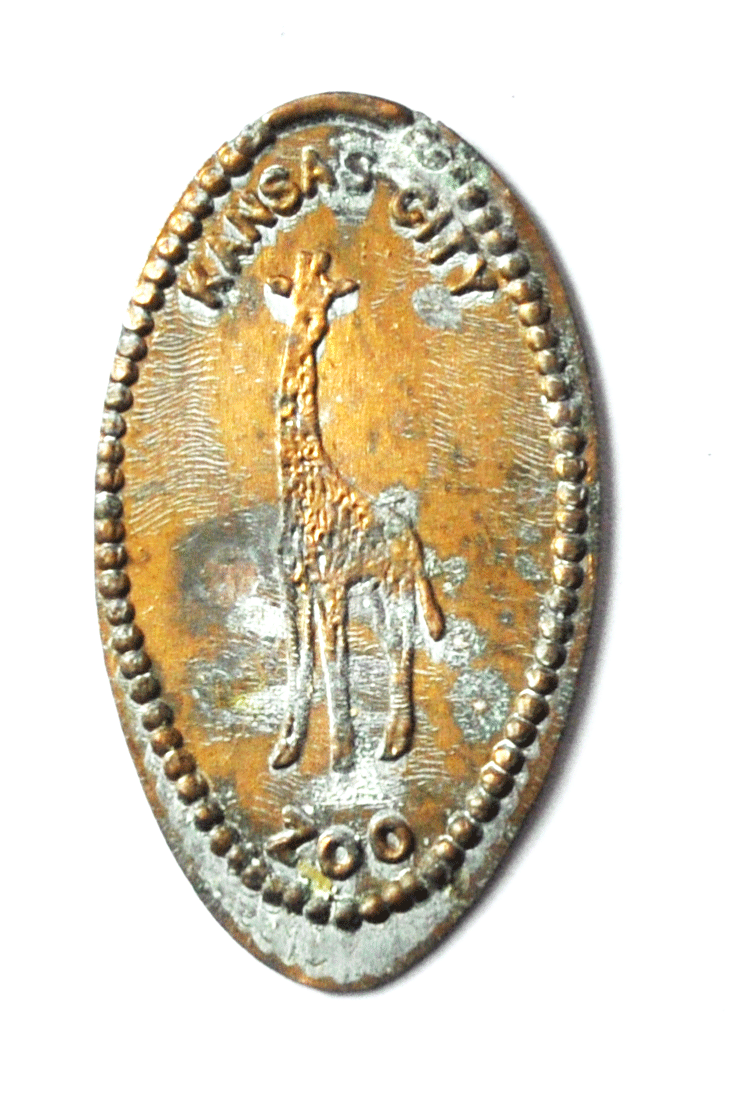 Kansas City Zoo Elongated Penny Giraffe 35mm