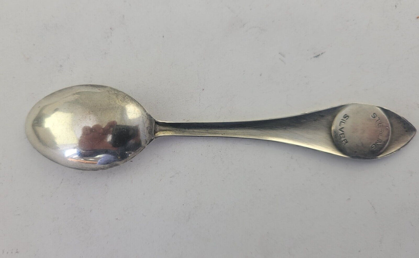 Will Rogers Memorial Claremore Oklahoma Sterling 4 1/2" Souvenir Spoon .39oz.