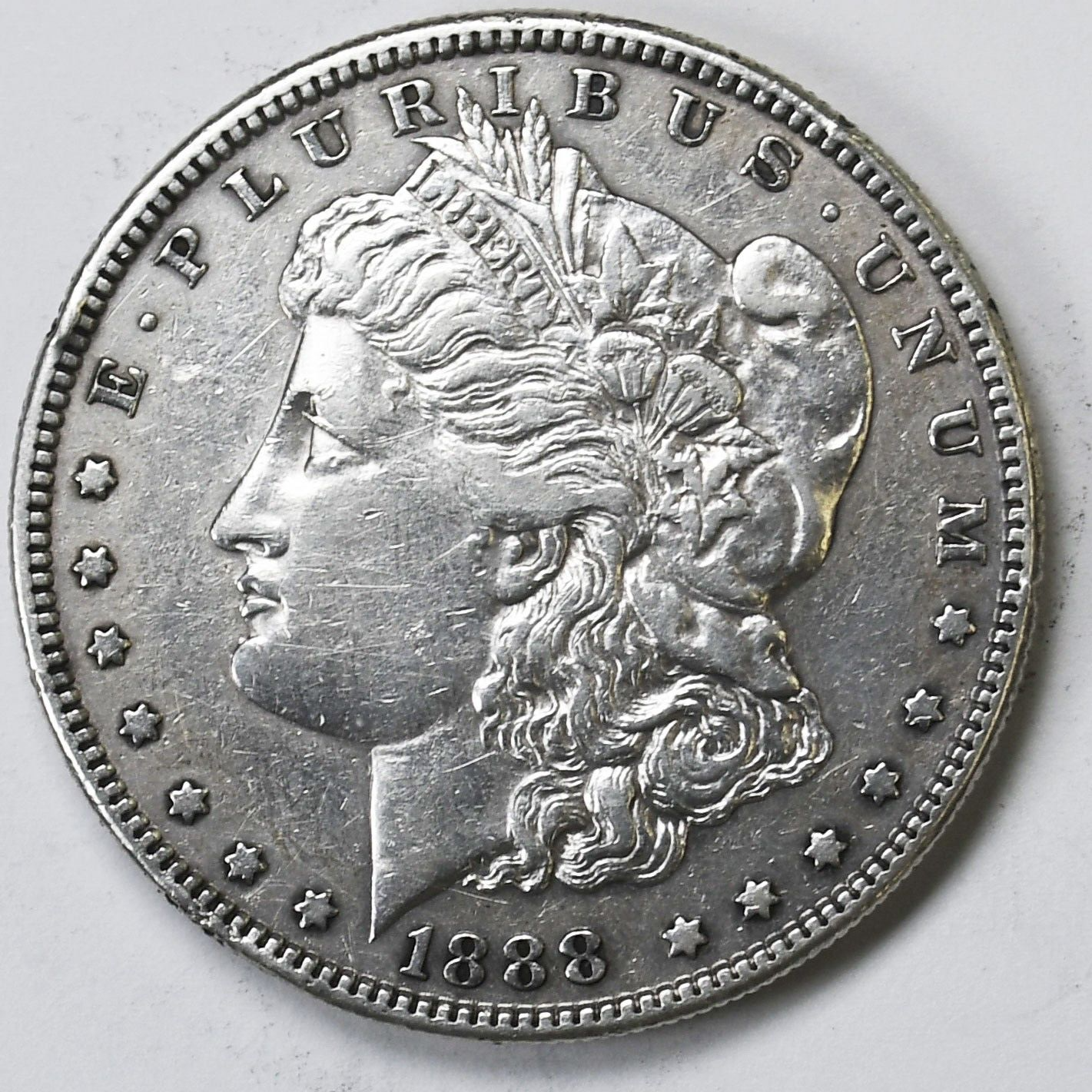 1888 S $1 Morgan Silver One Dollar US Coin San Francisco AU