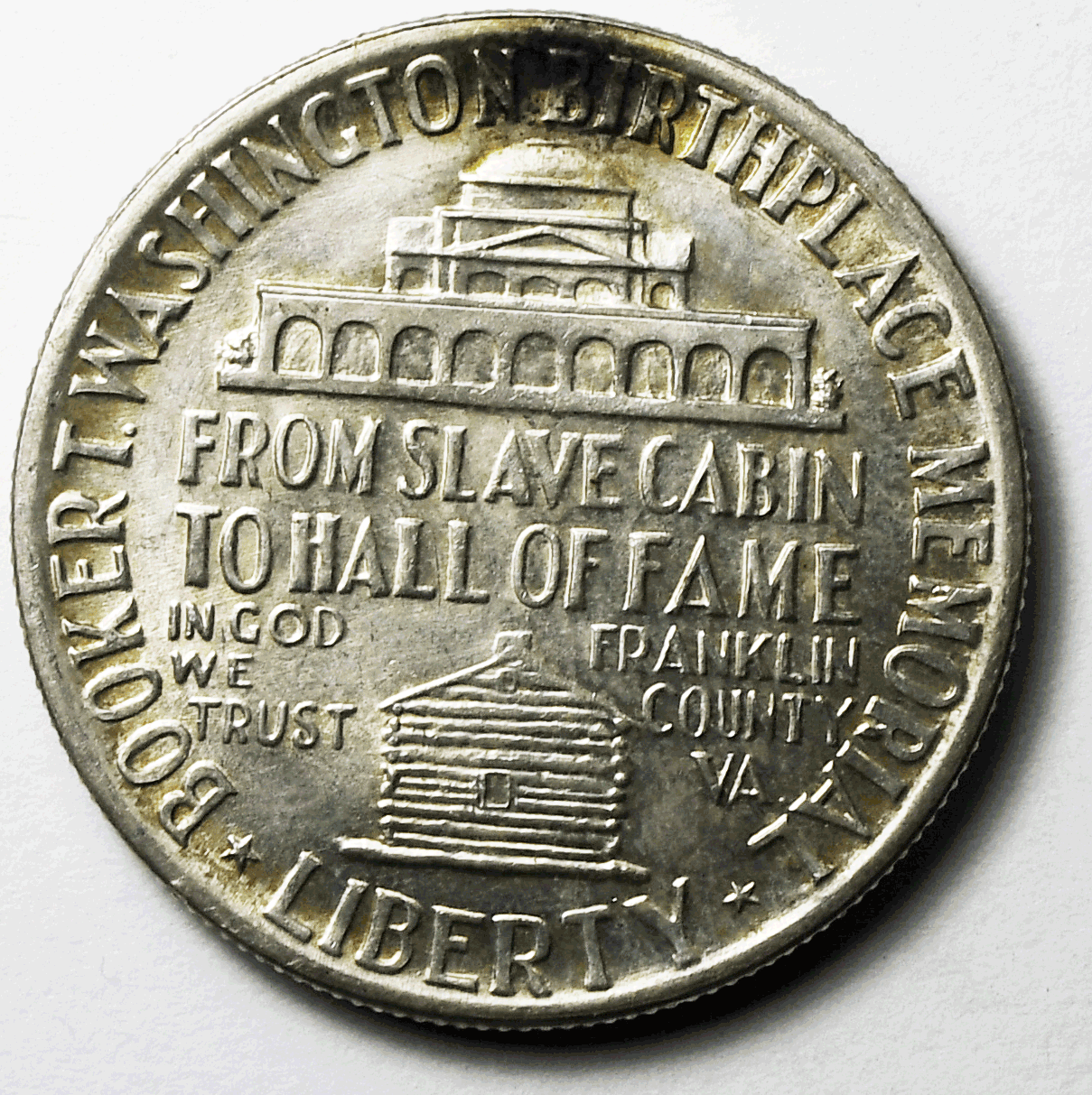 1951 50c Booker T Washington Exposition Commemorative Silver Uncirculated