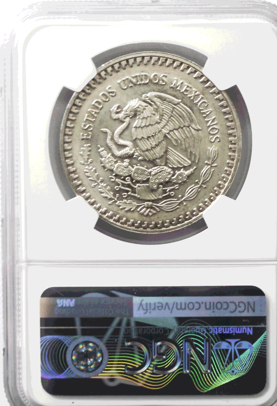 1992 Mexico 1 oz Silver Onza  Libertad .999 Fine Silver Plata NGC MS64