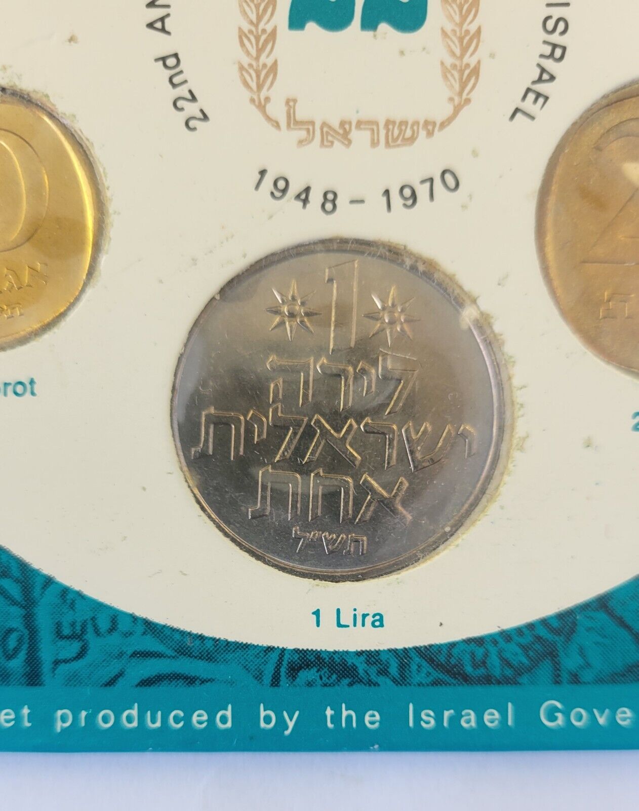 1970 Coins Of Israel 6 Coin Jerusalem Specimen Israel Govt