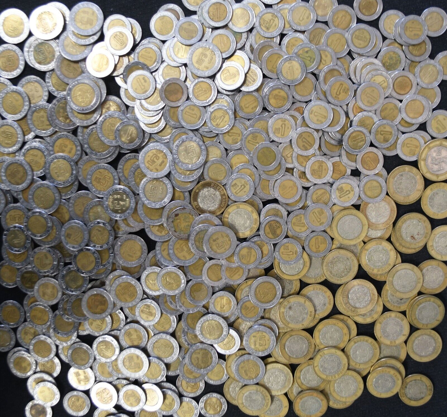 582pc Mexico Nuevos Pesos & Pesos 1 2 5 10 & 20    1711 Total   1992-2018