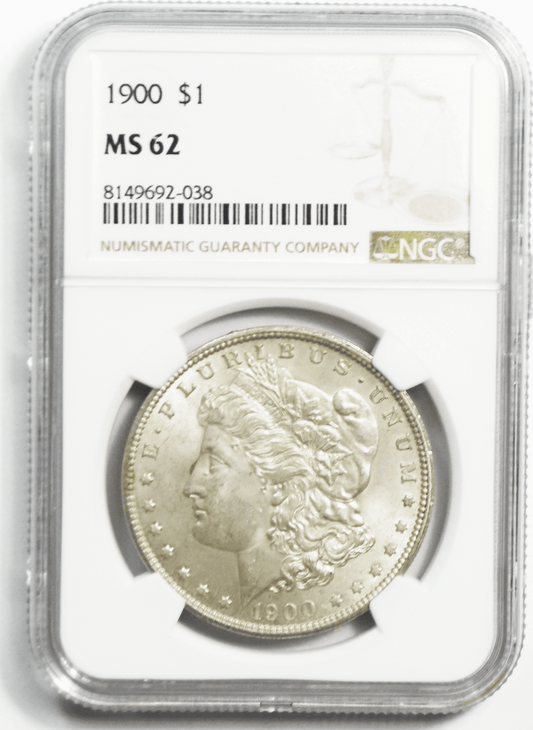 1900 $1 Morgan Silver Dollar MS62 NGC Uncirculated Philadelphia