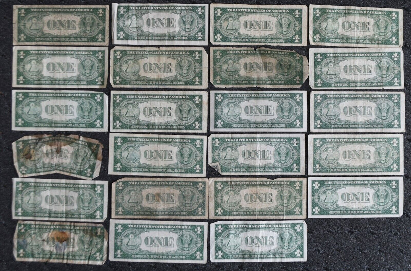 23-  1935 C $1 One Dollar Silver Certificate Blue Seal Notes Lot 1935C