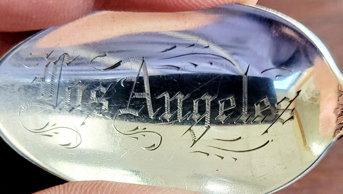 1903 Los Angeles Sterling Silver 5 3/8" Souvenir Spoon .56oz. By Gorham