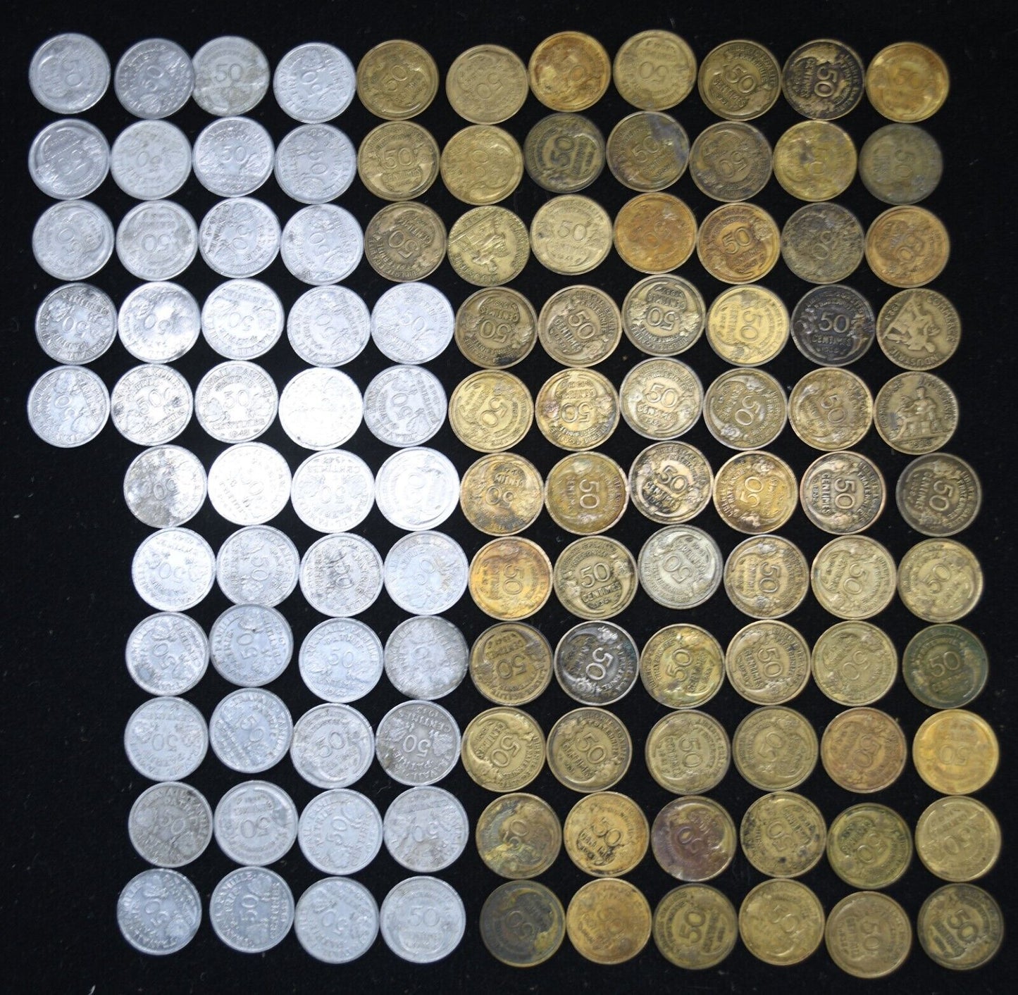 115pc France 50 Fifty Centimes 1923-1945