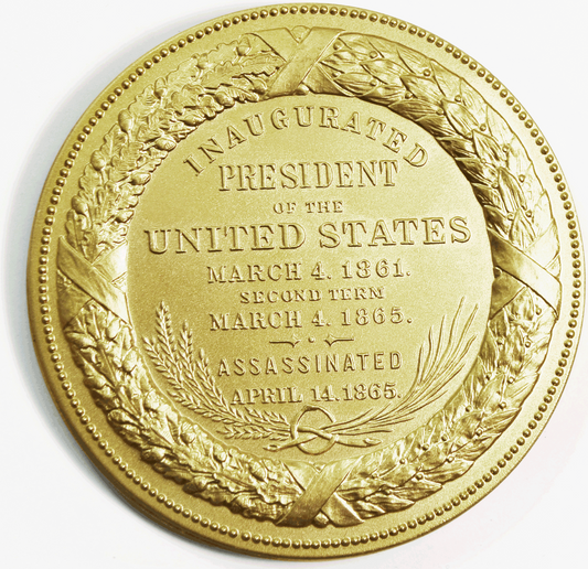 Abraham Lincoln Assassination Inauguration Medal 76mm