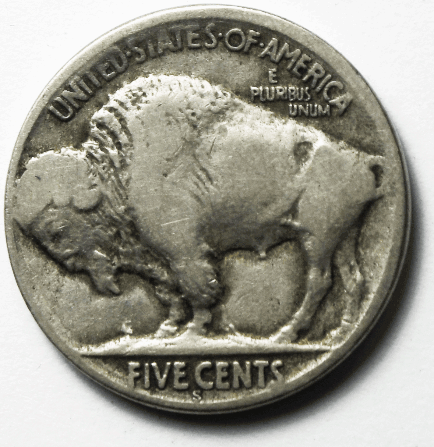 1924 S 5c Buffalo Nickel Five Cents San Francisco
