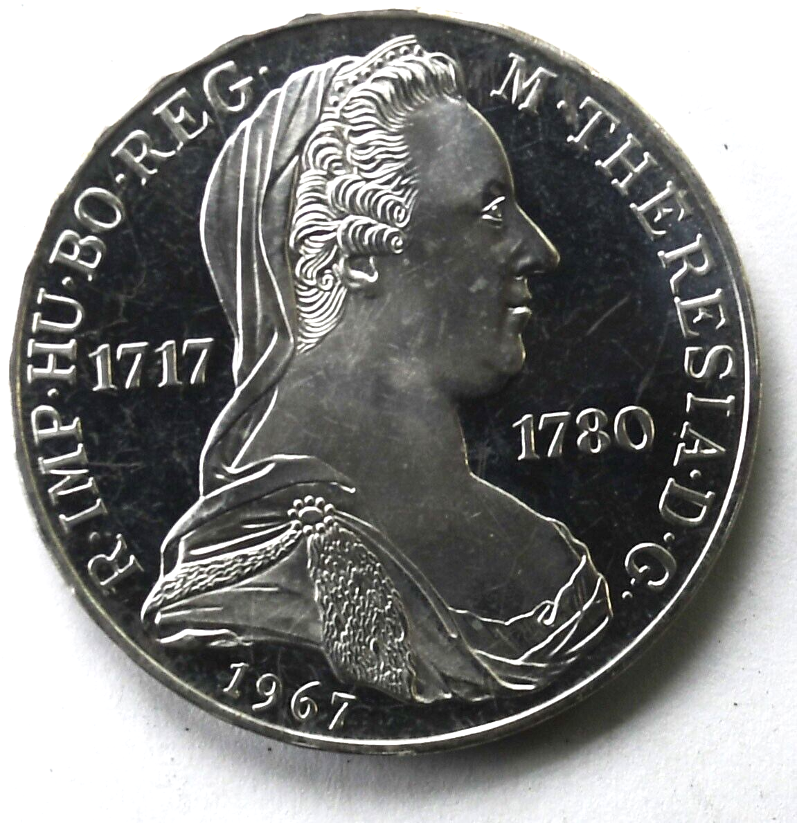 1967 Austria 25 Twenty Five Schilling Silver Coin KM#2901