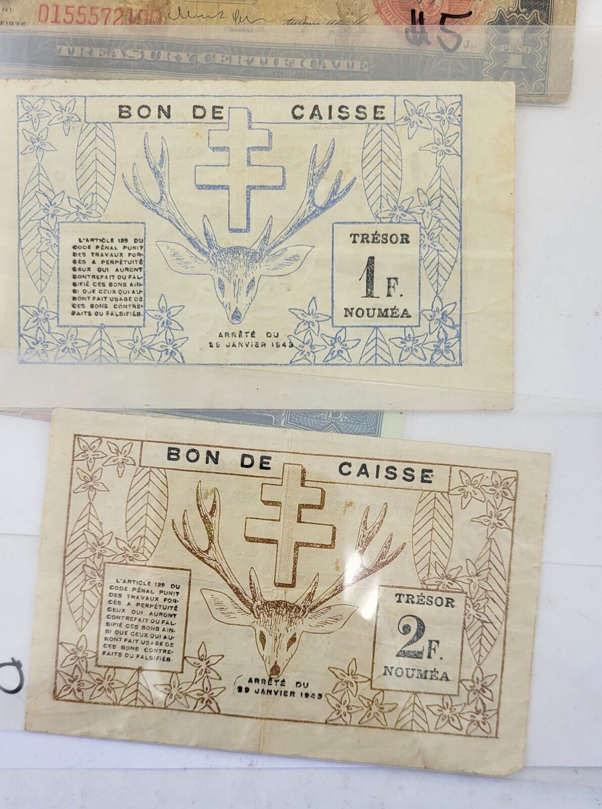 Circulated Lot of 6 Foreign Banknotes World Paper Money Currency