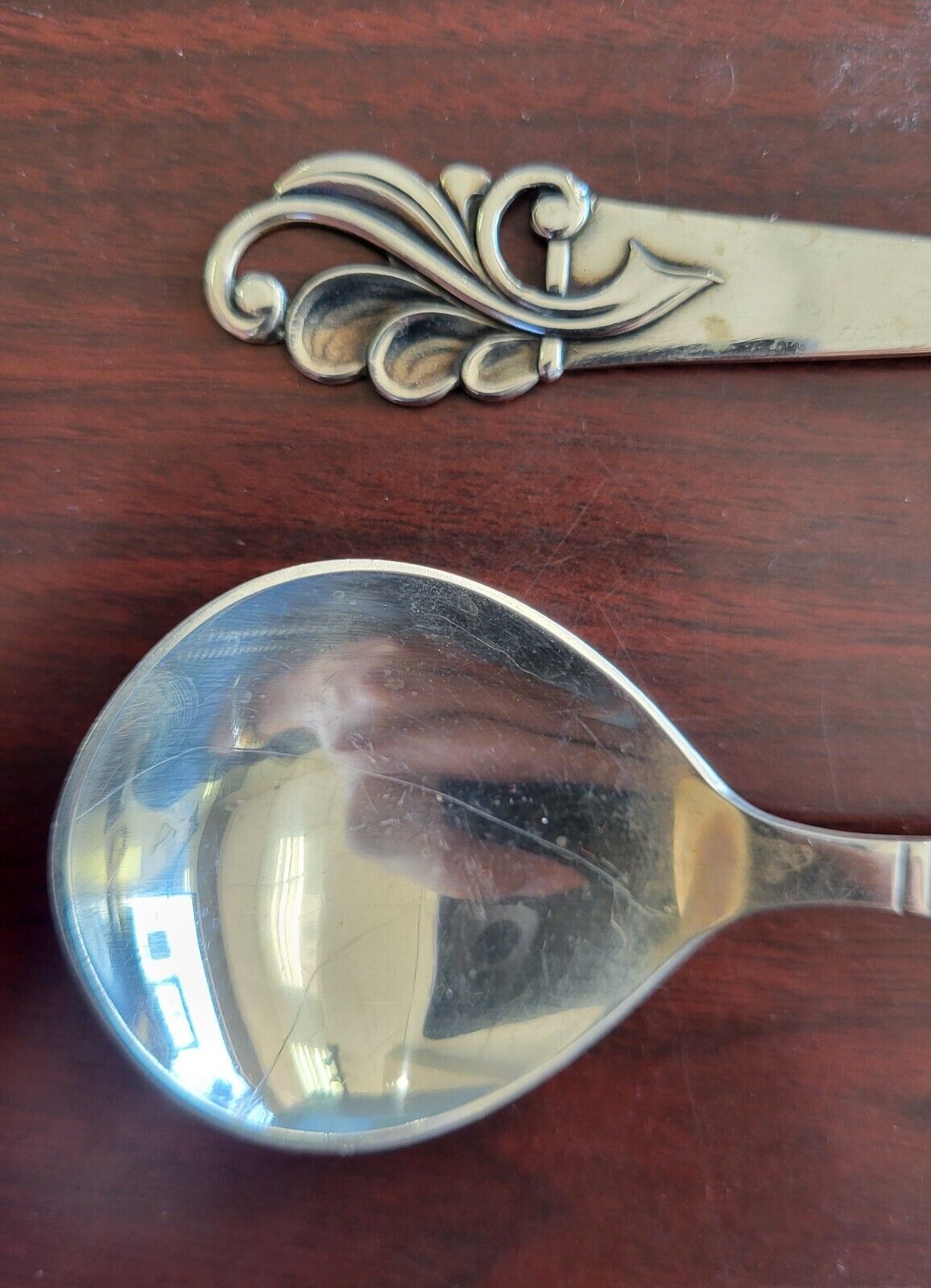 Vintage Copenhagen Sterling Silver Spoons 5 1/4" Denmark 1.3oz. Hand Wroght