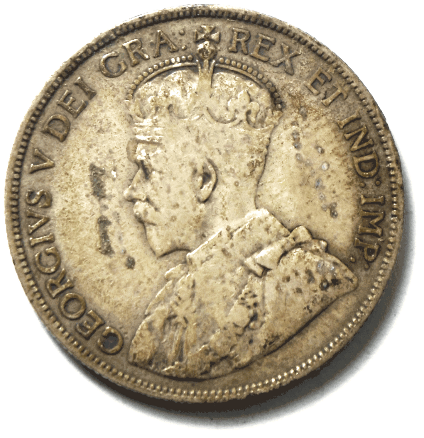 1912 50c Fifty Cents Silver Coin Canada Half Dollar KM# 25 Low Mintage