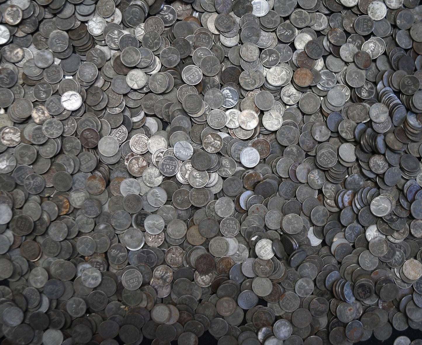 2100pc  1943 1c Lincoln One Cent Wheat Steel War Pennies PDS