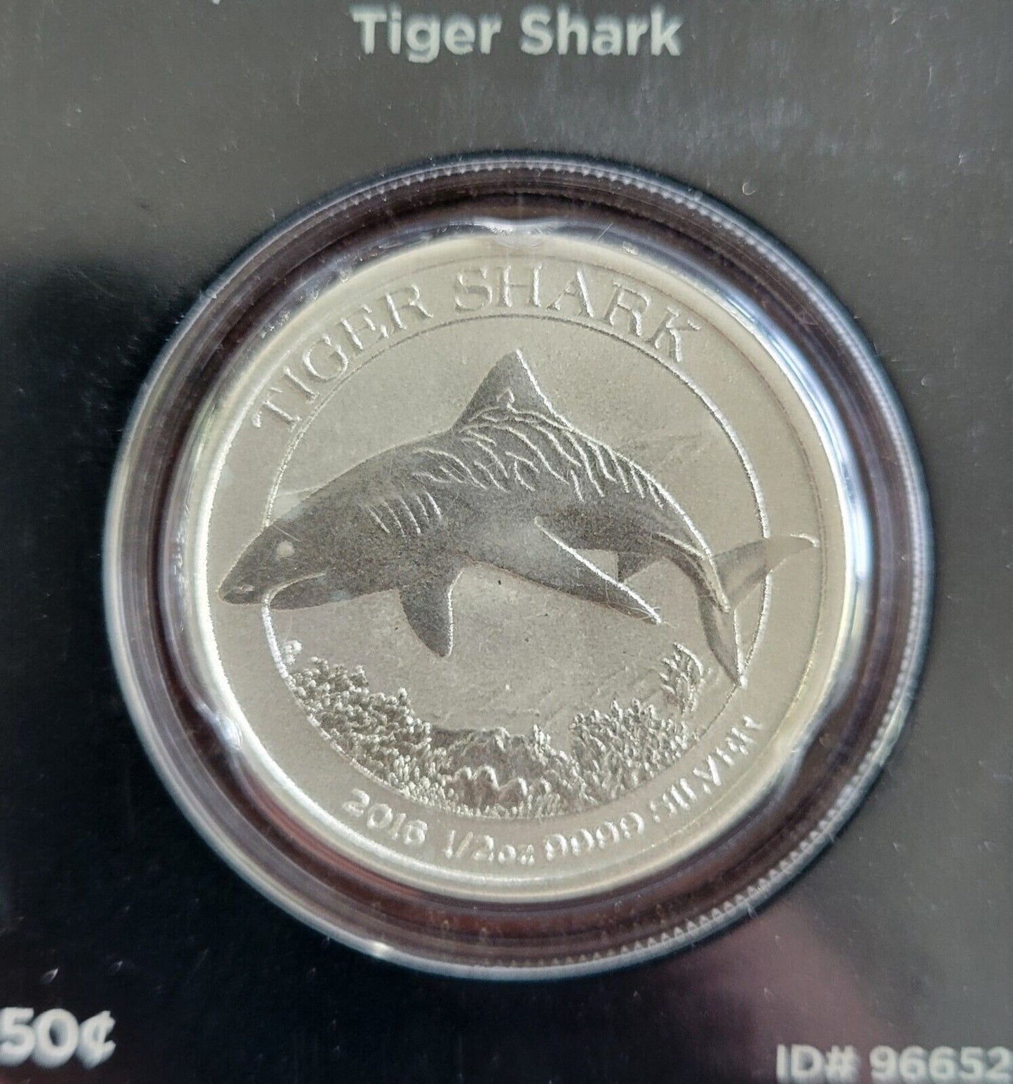 2016 Australian Mint Tiger Shark 1/2 Ounce 999 Pure Silver Round Coin APMEX