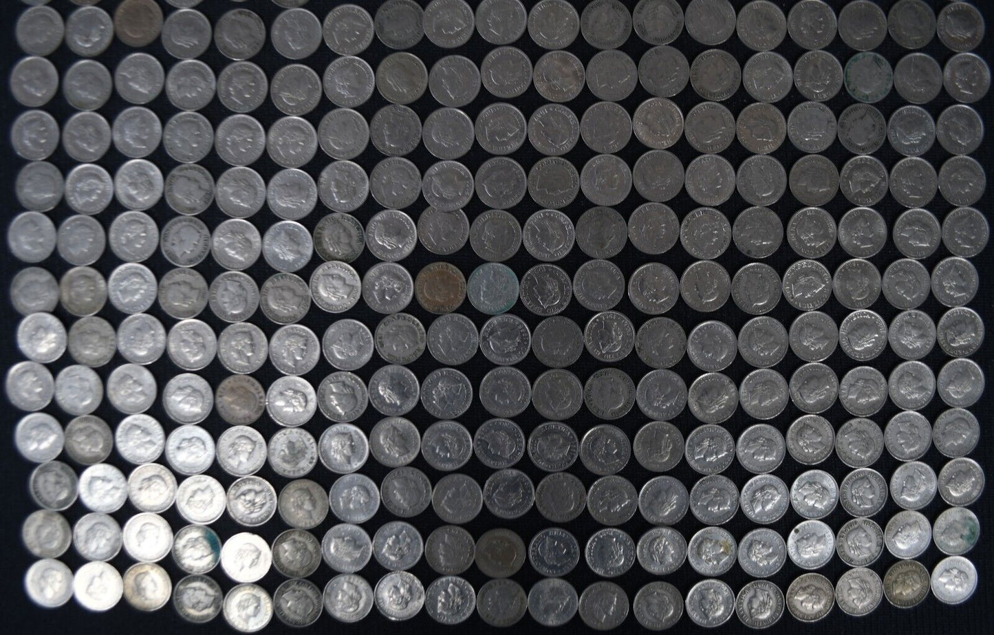 399pc Switzerland 10 Rappen Coin Lot 1882-1999