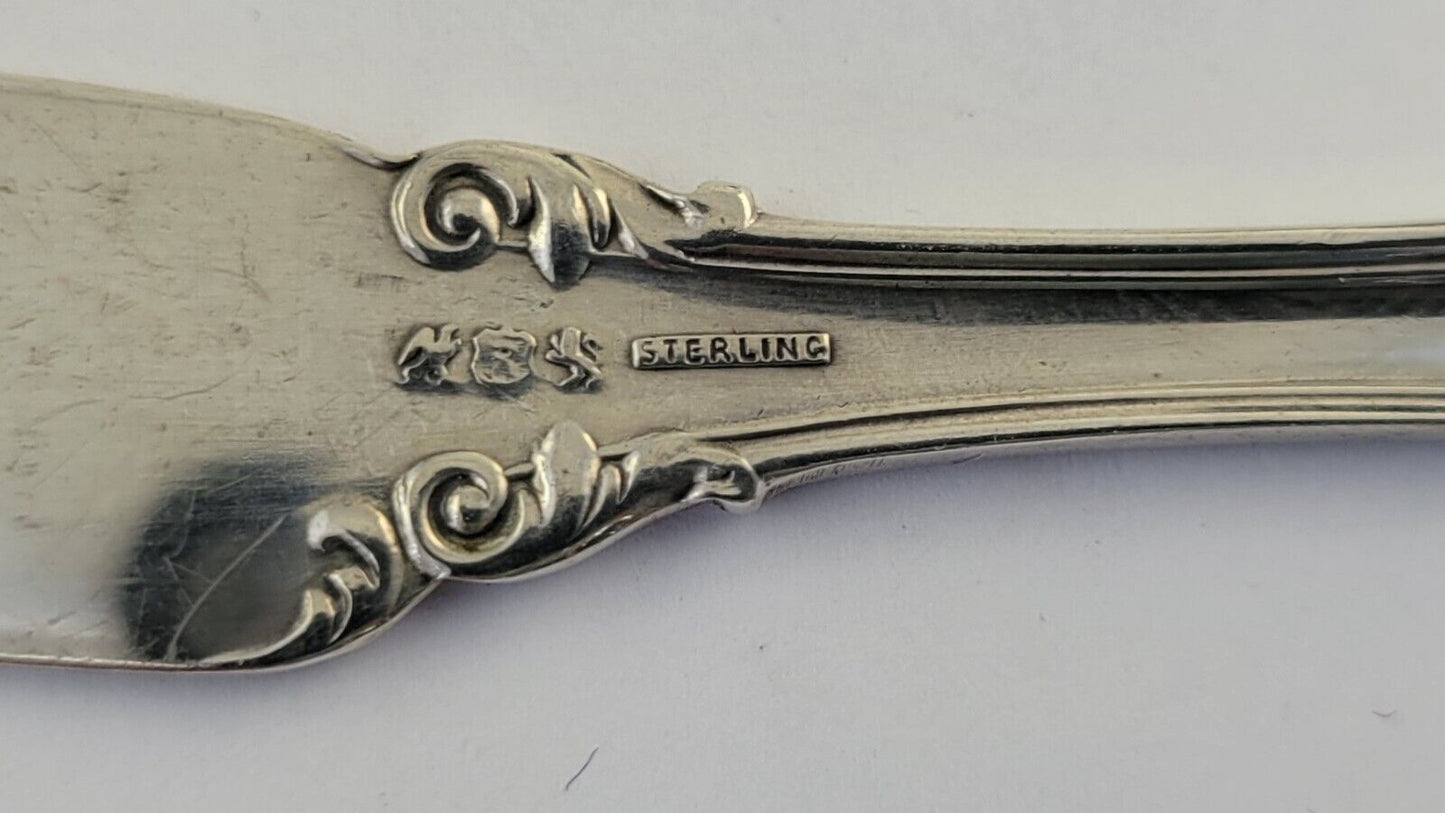 Marlborough by Reed & Barton Sterling 5 7/8" Solid Flat ButterSpreader .93oz.