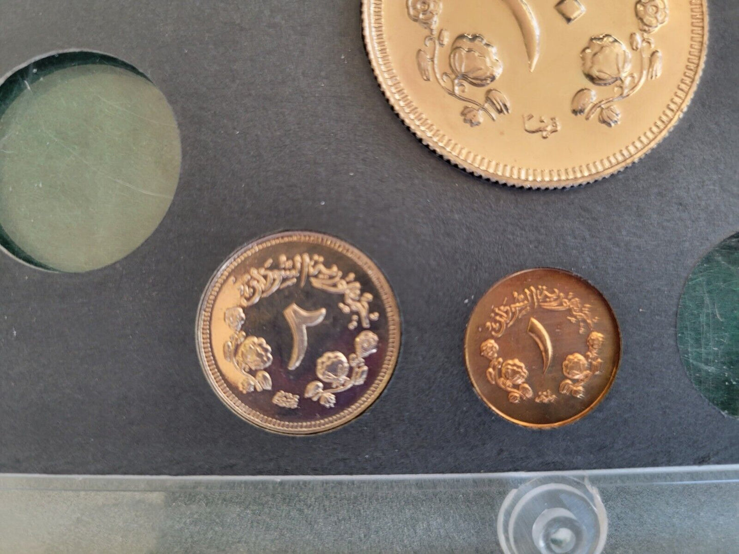 1968 Republic of Sudan 6 Coin Proof Set Khartoum Original Government Packaging