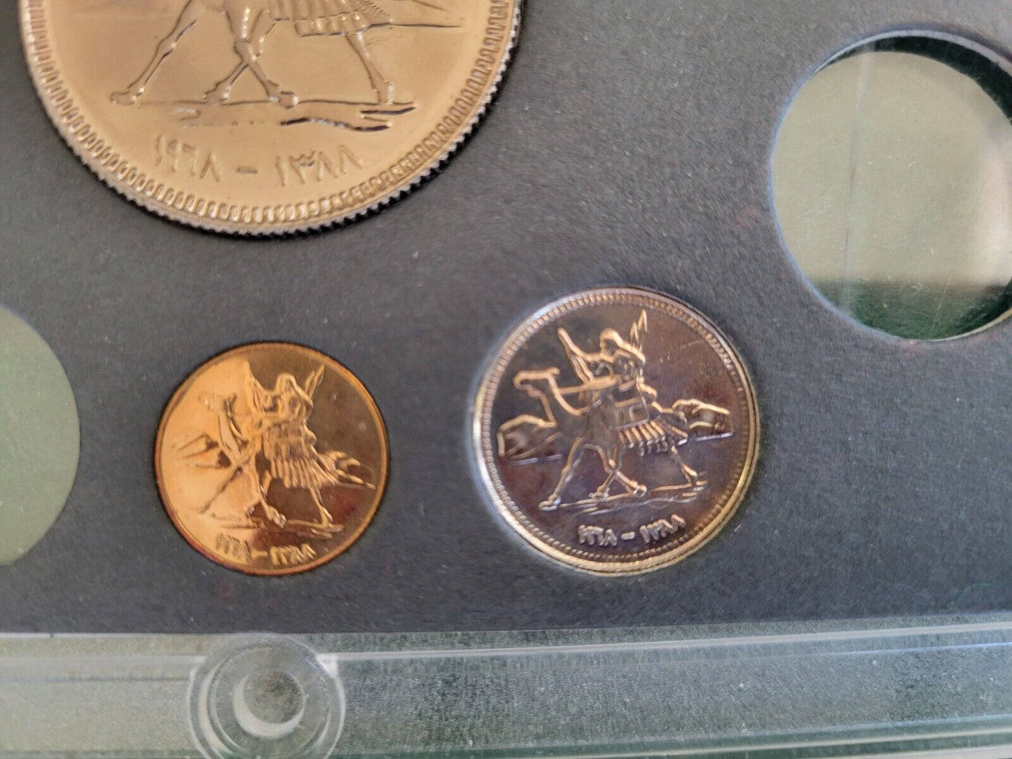 1968 Republic of Sudan 6 Coin Proof Set Khartoum Original Government Packaging