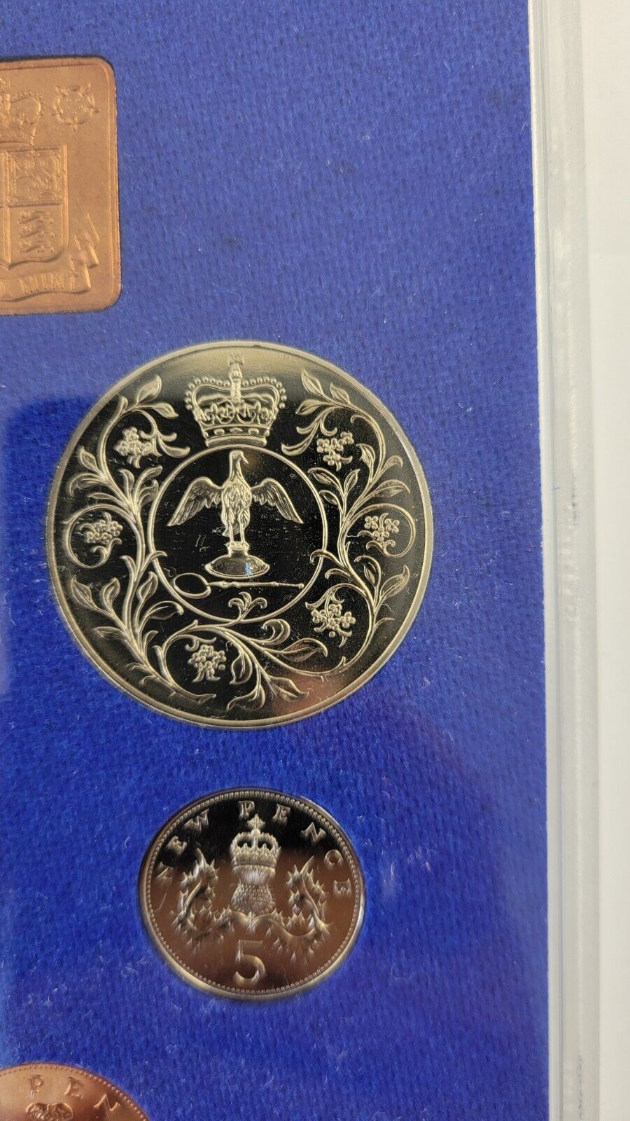 1977 Coinage Of Great Britain And Northern Ireland Set 7pc. Royal Mint