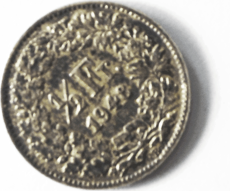 1948 B Switzerland 1/2 Franc Silver Coin KM# 23