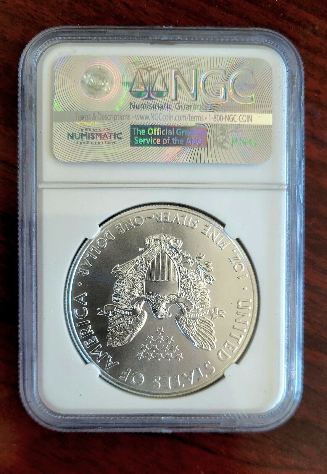 2011 $1 Silver Eagle MS69 25th Anniversary Dollar. 999 Fine Silver 1oz.