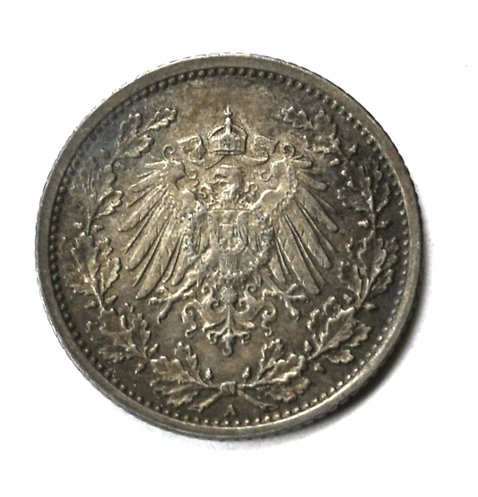 1918 A Germany Empire Silver 1/2 Mark KM# 17